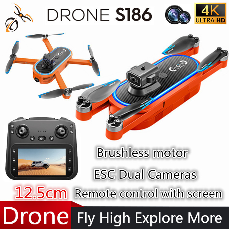 Drone Camera 4K - 2025 S186 Drohne, professionell, 4K HD,
