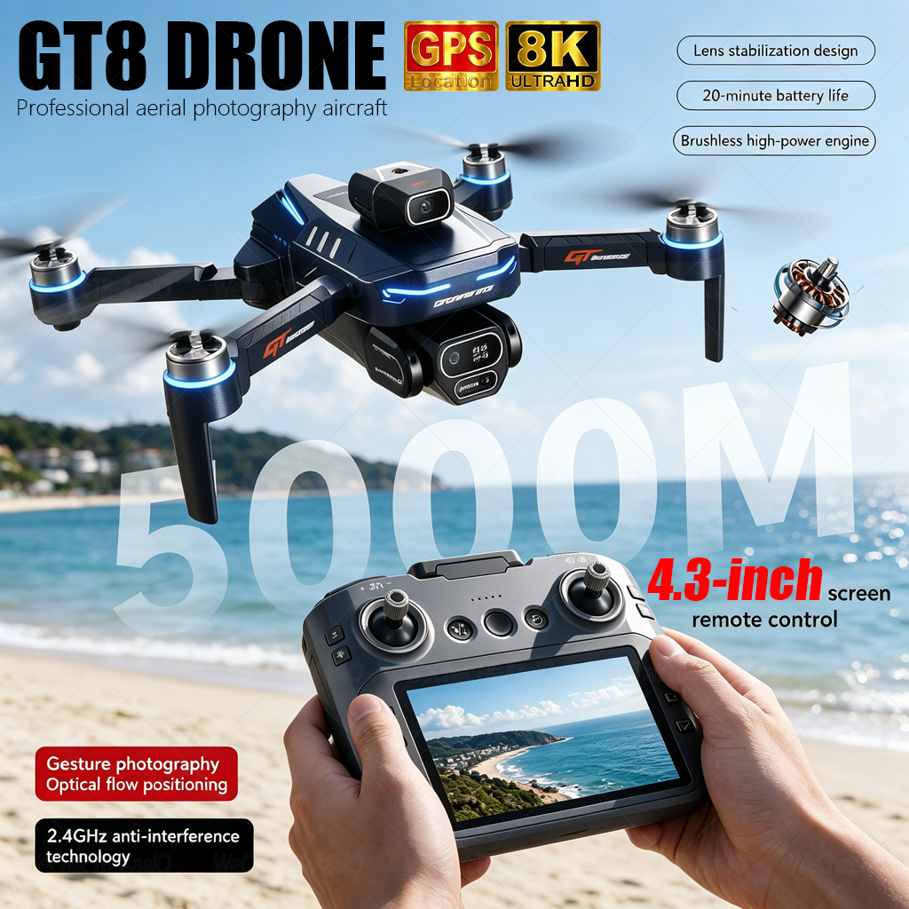 Drone Camera Lens - NEUE GT8 HD RC-Drohne 4K Professionelle